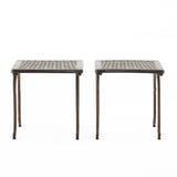 Laughlin - Traditional Style Cast End Table Set - Antique Espresso
