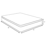 Vancouver - 13" Euro Top Hybrid Mattress With Bamboo Cover And Gel Memory Foam