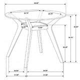 Flynn - Round Counter Height Dining Table - Brown