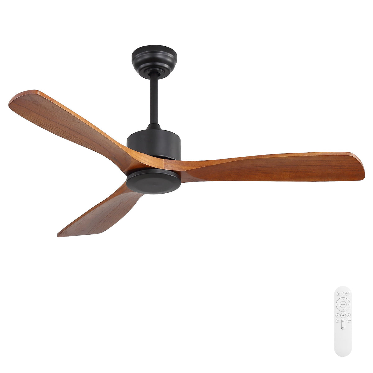 42" Ceiling Fan With DC Reversible Motor, 3 Blades, Timer Function