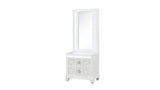 Abigale - Nightstand Top Mirror With LED Lighting (Only Mirror Top) - White