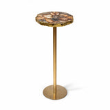 Champaign - Round Accent Table - Gold