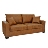 2 Seater Sofa, 2 Throw Pillows For Living Room