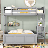 Full Over Full Bunk Bed With Desk