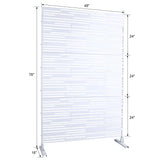 Outdoor & Indoor Freestanding Metal Privacy Screen