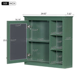 Wall Mounted Medicine Cabinet With Mirror And 3 Open Shelves