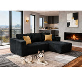 L - Shape Full Compressed Upholstered Sectional