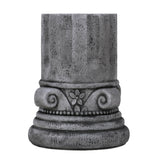 Outdoor End Table, Round Side Table For Patio And Garden - Antique Gray