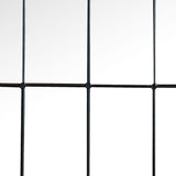Harvik - Window Pane Wall Mirror With Linear Trim - Black