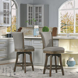 Henry - Armless Swivel Counter Height Bar Stool