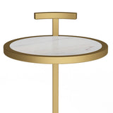 Brook - C Side Table - White / Gold