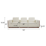 Chita - Modular Sectional Sofa, 3 Seater - Beige