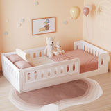 Platform Bed With Guardrail