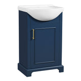 20" Bathroom Vanity With Bulged Sink, Freestanding Single Vanity Set, Soft Close Door