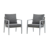Modern Lounge Chair With Rope Accents And Cushions