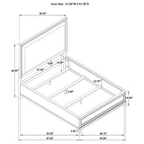 Wedner - Queen Panel Bed - Oak