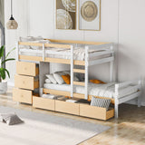 Loft Bunk Bed With Drawers And Ladder