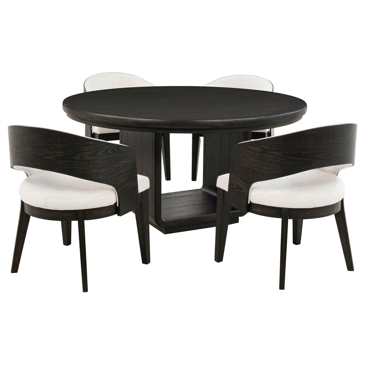 Bangor - Round Dining Table Set With Arm Chairs