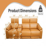 Modular Sofa With Recliners And Cup Holders Sectional Set