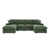 Sectional With 2 Ottomans