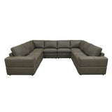 Modern Sectional Sofa With Large Square Arms