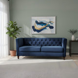 Button Tufted 3 Seater Sofa For Living Room