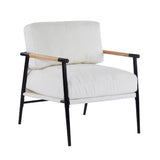Modern Accent Chair With Cushions, Cozy Seating