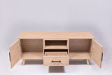 TV Stand For TVs Up To 60" With 2 Doors, 1 Drawer And 1 Open Shelf - Walnut