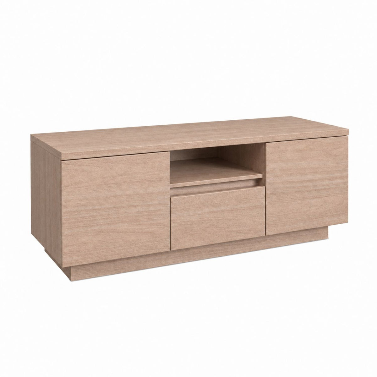 TV Stand For TVs Up To 50" With 1 Drawer And 2 Doors - Walnut