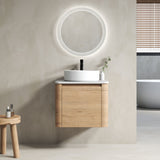 Wall Mounted Bathroom Vanity & Art Sink & 1 Soft Close Door