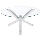 Round Top Coffee Table - Chrome