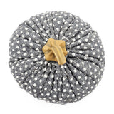 Pumpkin Ornament Decor For Holiday Harvest Festival Fall Festival & Thanksgiving (Set of 3) - White / Gray