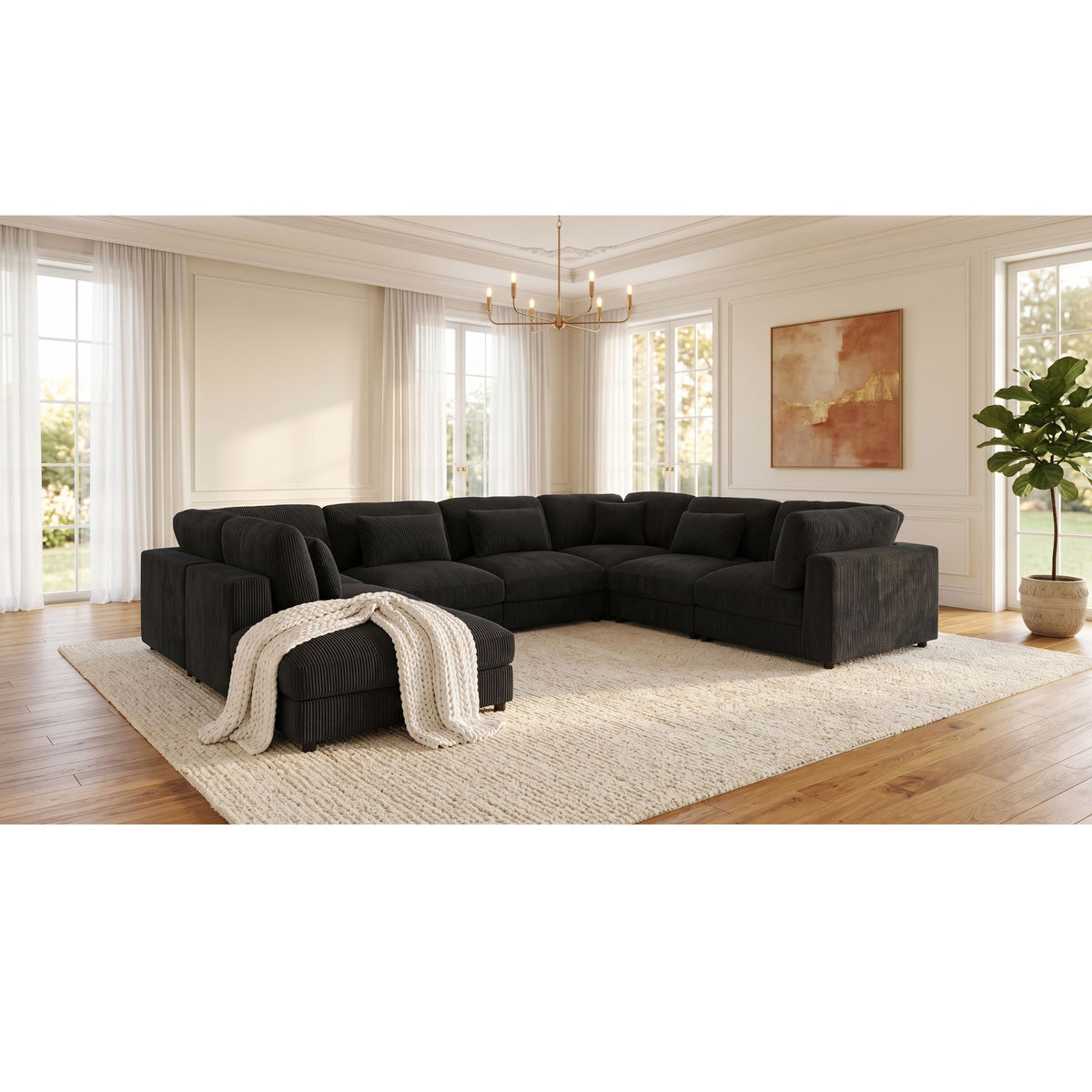 Upholstered Modular Sectional & Custom Configuration