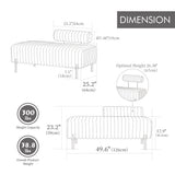Mini Loveseat With Adjustable Backrest