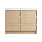 Freestanding Bathroom Vanity With Sink & 2 Soft Close Cabinet Doors