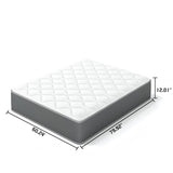 12" Hybrid Mattress With Individual Pocket Coils, Memory Foam