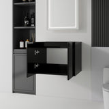 Floating Bathroom Vanity Cabinet With Soft Close Double Doors, Spacious Interior Storage, Wall Mounted, Cabinet Only