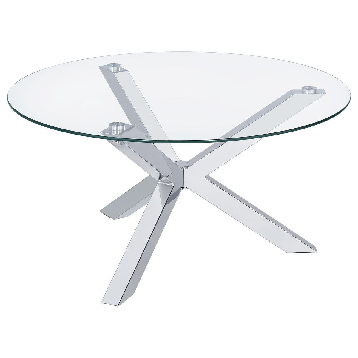 Round Top Coffee Table - Chrome
