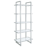Colfax - 5 Shelf Bookshelf - Clear