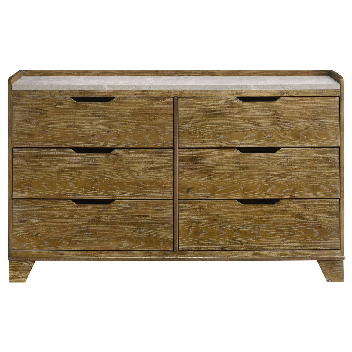 Packard - 6 Drawer Dresser - Oak