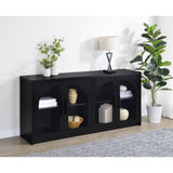 Shayne - 4 Door Sideboard With Arched Doors - Black