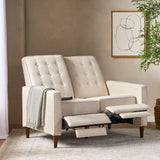 Manville - Contemporary Tufted Loveseat Pushback Recliner