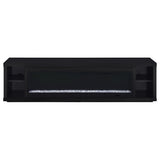 Joselyn - Fireplace TV Stand With Flame Visualizer - Black
