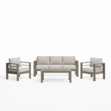 Outdoor Patio Set, All-Weather With Thick Cushions