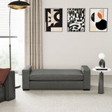 Ottoman With Unique Armrest Design For Living Spaces