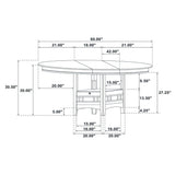 Illkirch - Oval Extension Leaf Dining Table With Expandable Surface - Espresso