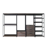Monica - Walk-In Closet System, Extra Storage Space - Rustic