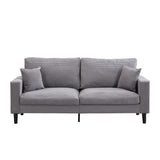 Modern Upholstered 2 Piece Sofa Set With 3 Seater And 2 Seater