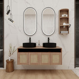 Bathroom Vanity & Art Sink And Storage Rack, Float Mounting Design