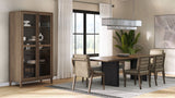 Display Cabinet - Latte / Peppercorn